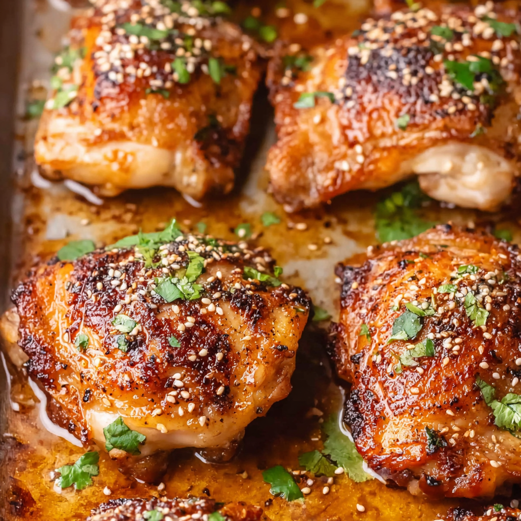 Garlic Ginger Chicken Thighs