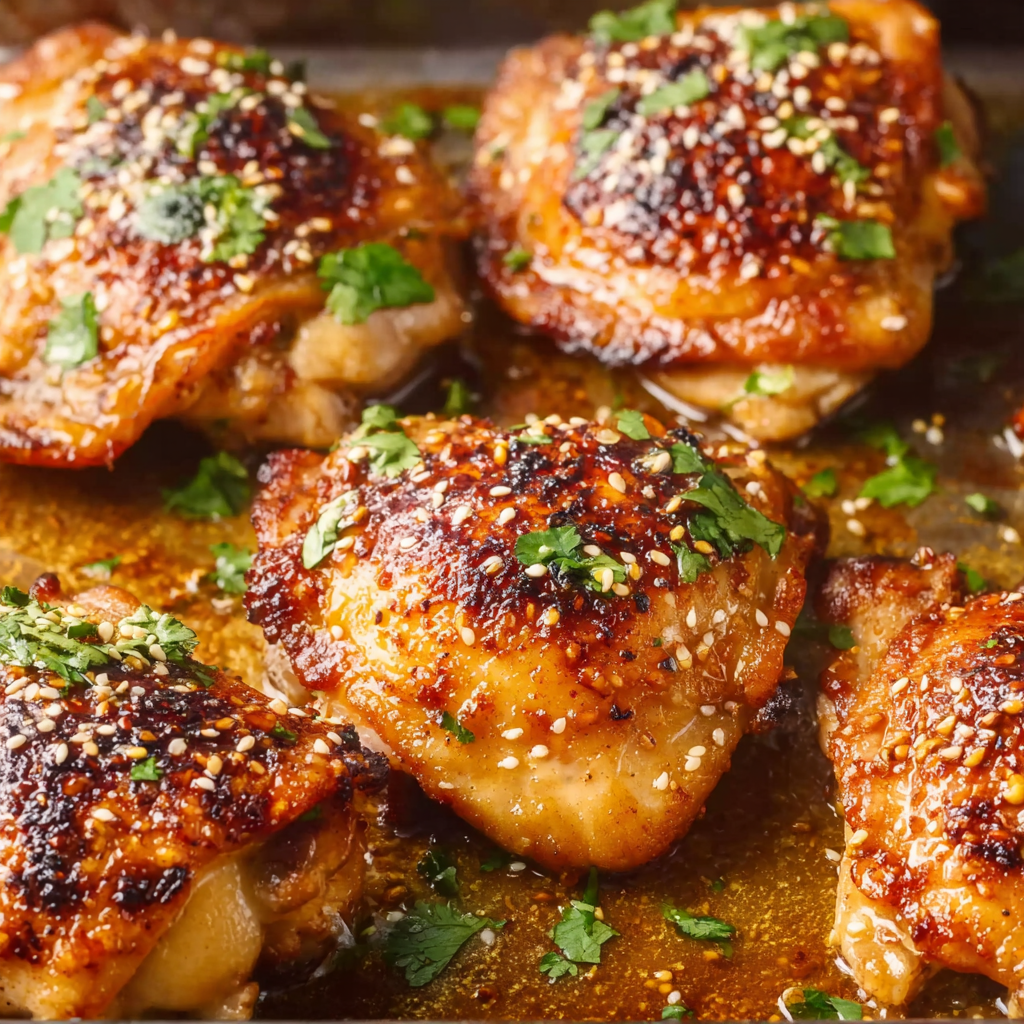 Garlic Ginger Chicken Thighs