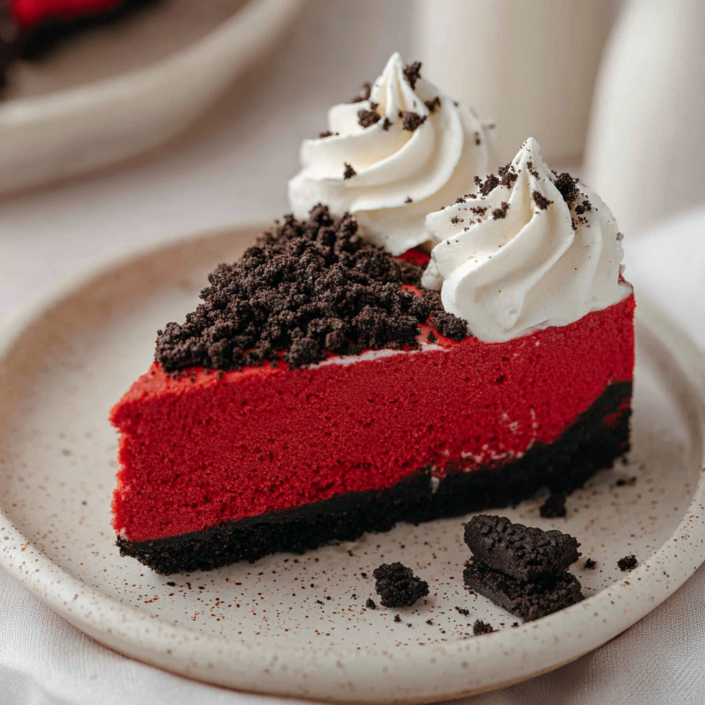 Oreo Red Velvet Cheesecake Drip