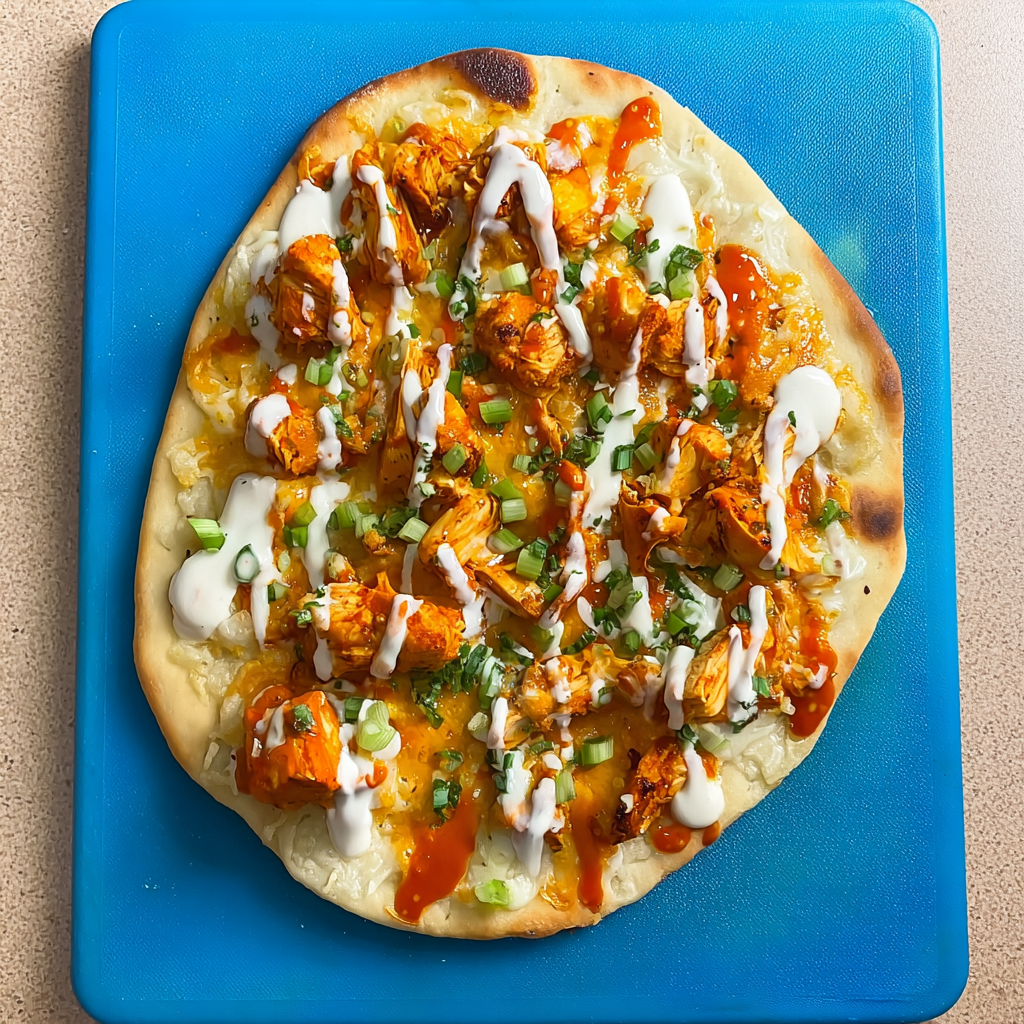 Spicy Buffalo Chicken Flatbread
