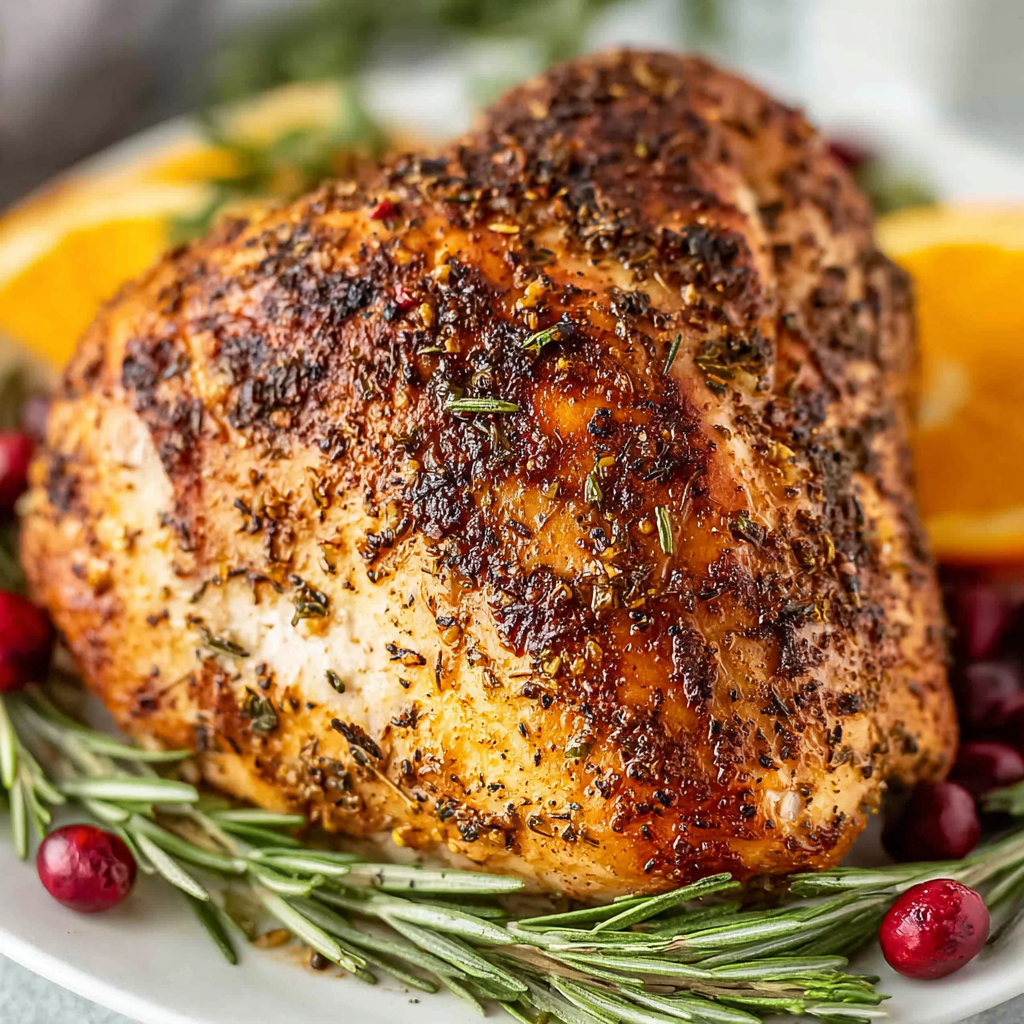 Flavorful Roast Turkey Breast with Herbs