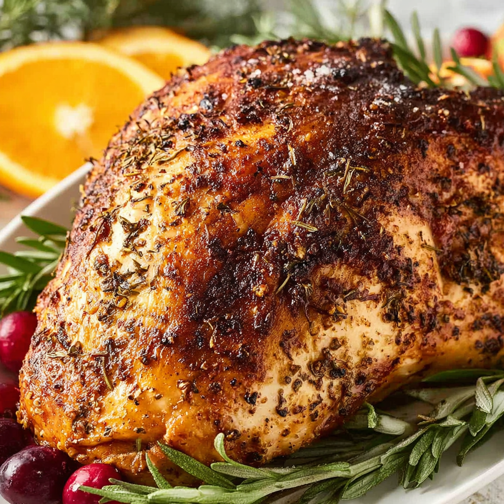 Flavorful Roast Turkey Breast with Herbs