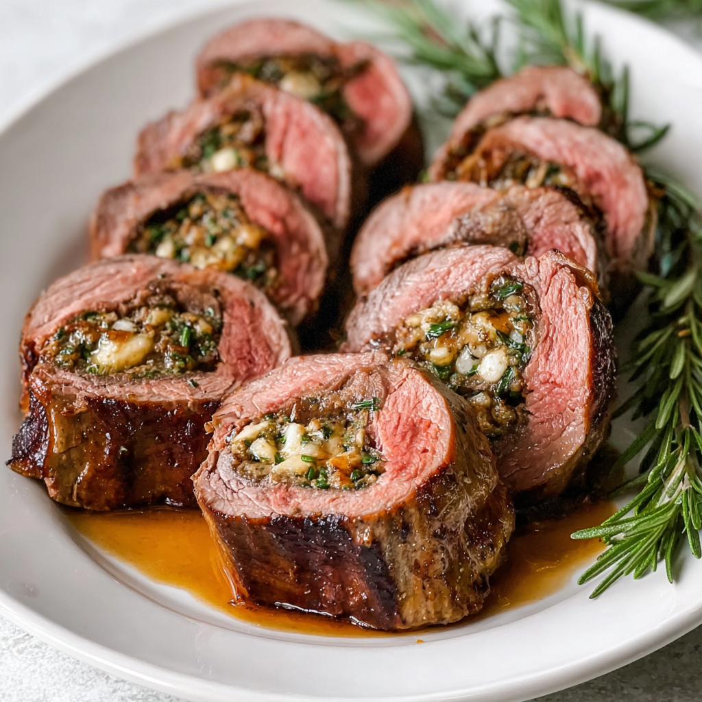Christmas Stuffed Beef Tenderloin