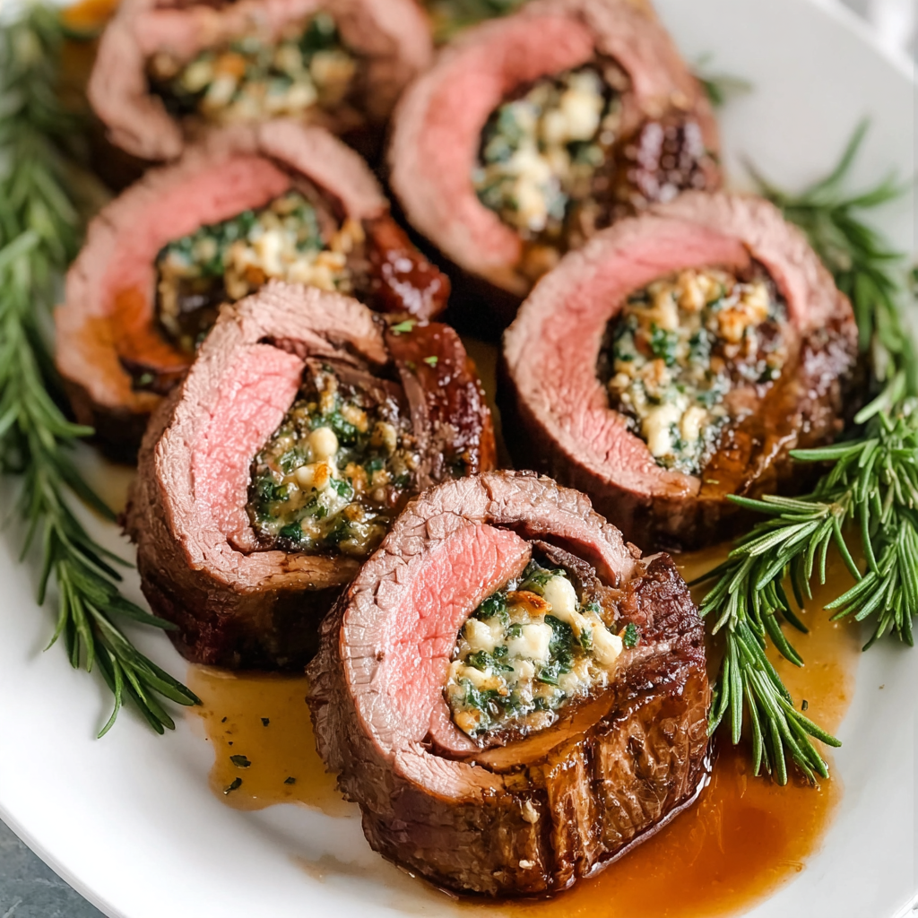 Christmas Stuffed Beef Tenderloin
