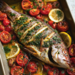 Whole Baked Snapper