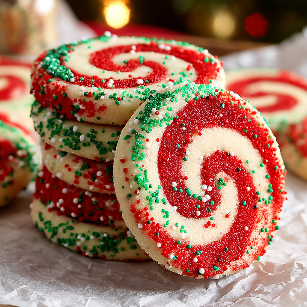 Christmas Pinwheel Cookies