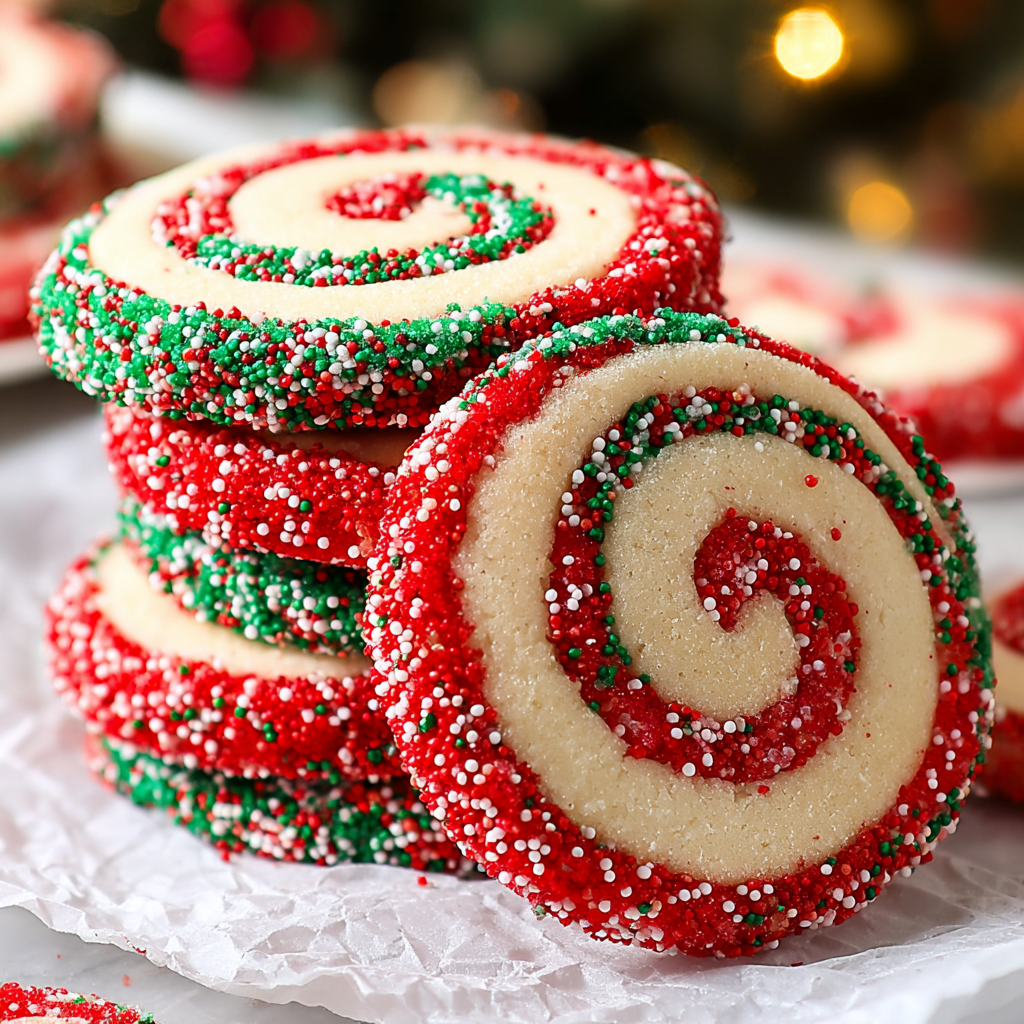 Christmas Pinwheel Cookies
