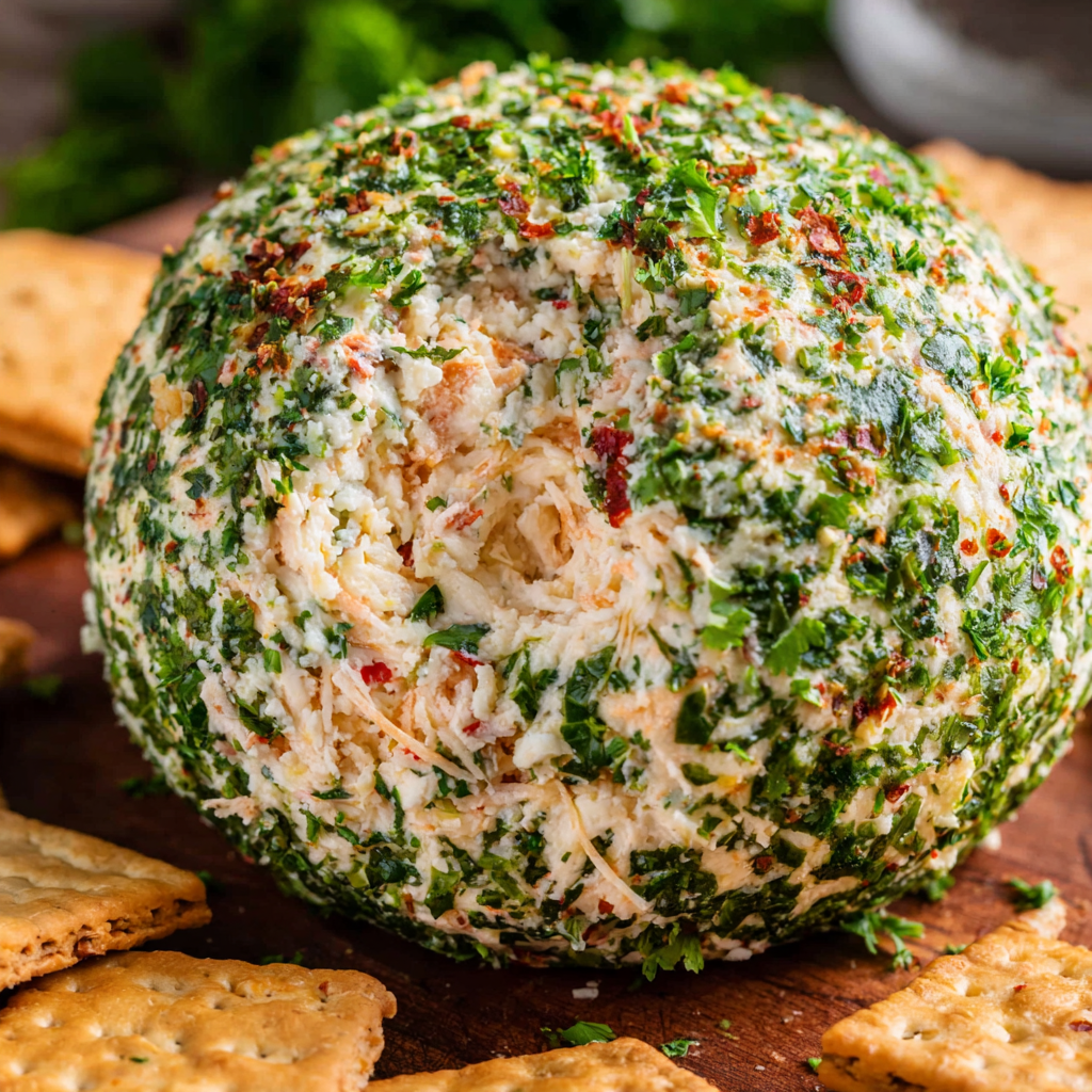 Onion & Bell Pepper Cheese Ball Recipe for Parties