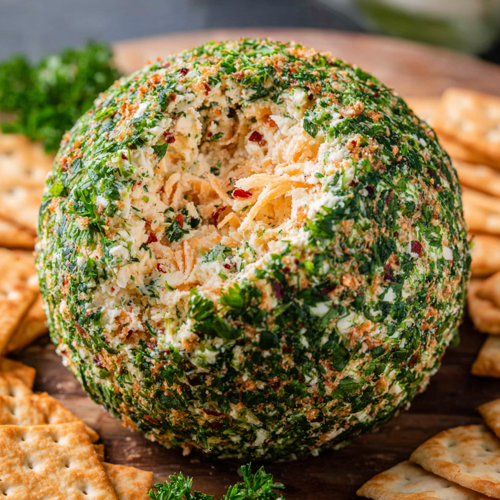 Onion & Bell Pepper Cheese Ball Recipe for Parties
