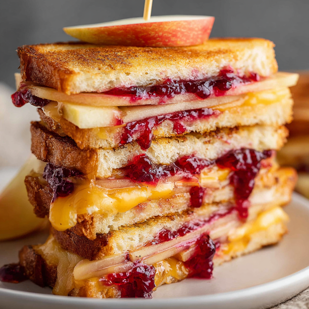 Cranberry Apple Grilled Cheese