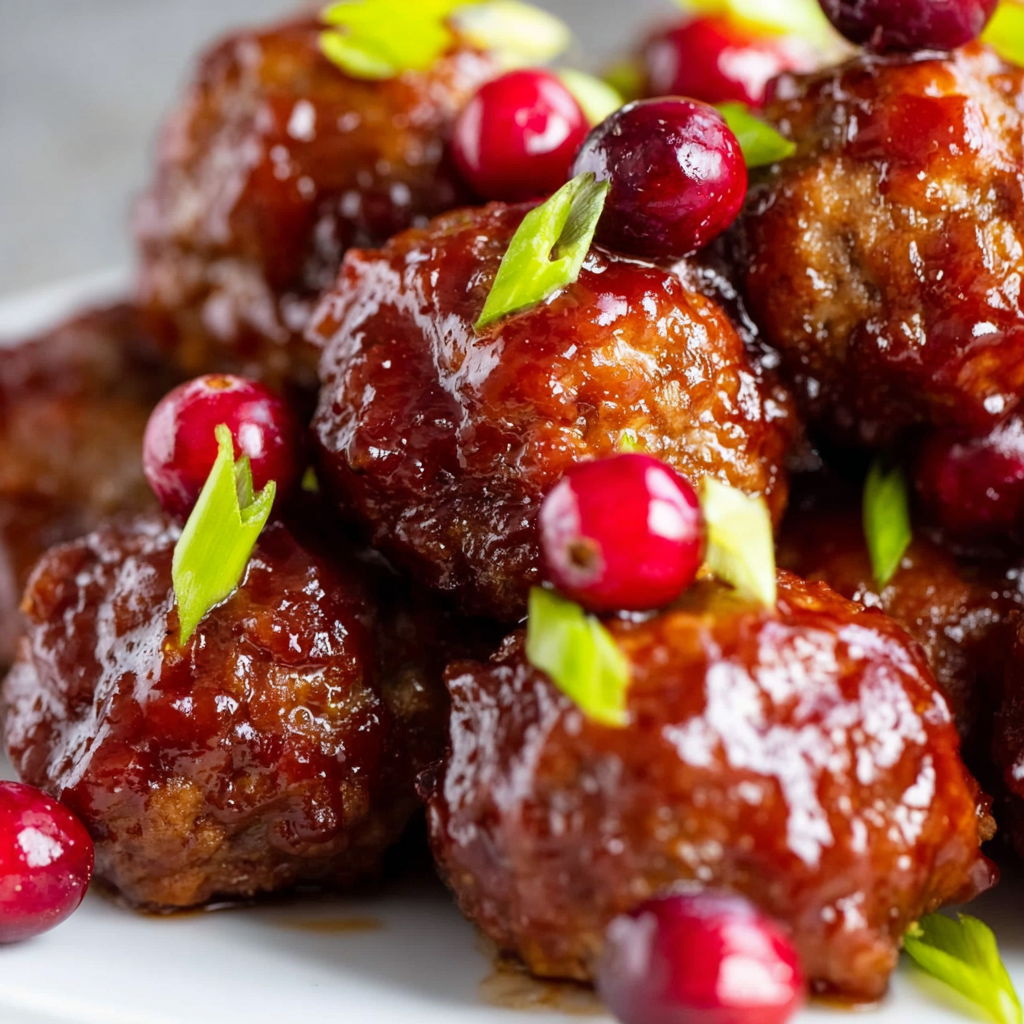 Cranberry BBQ Meatballs
