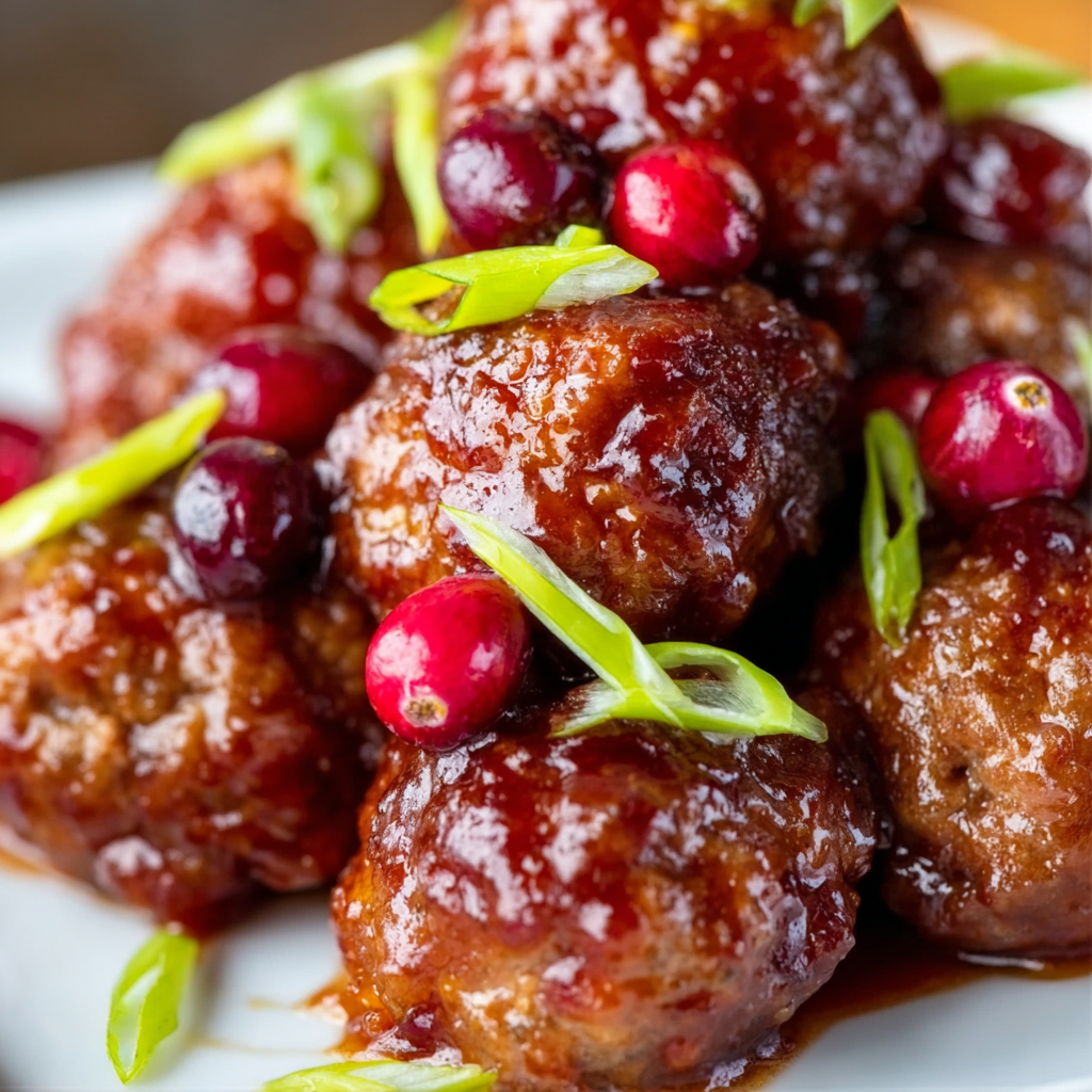 Cranberry BBQ Meatballs
