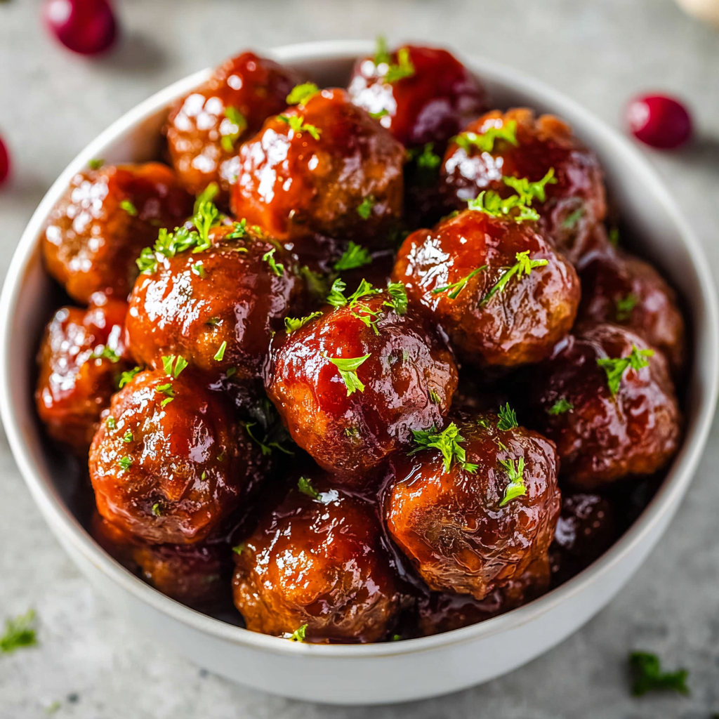 Christmas Cranberry Meatballs