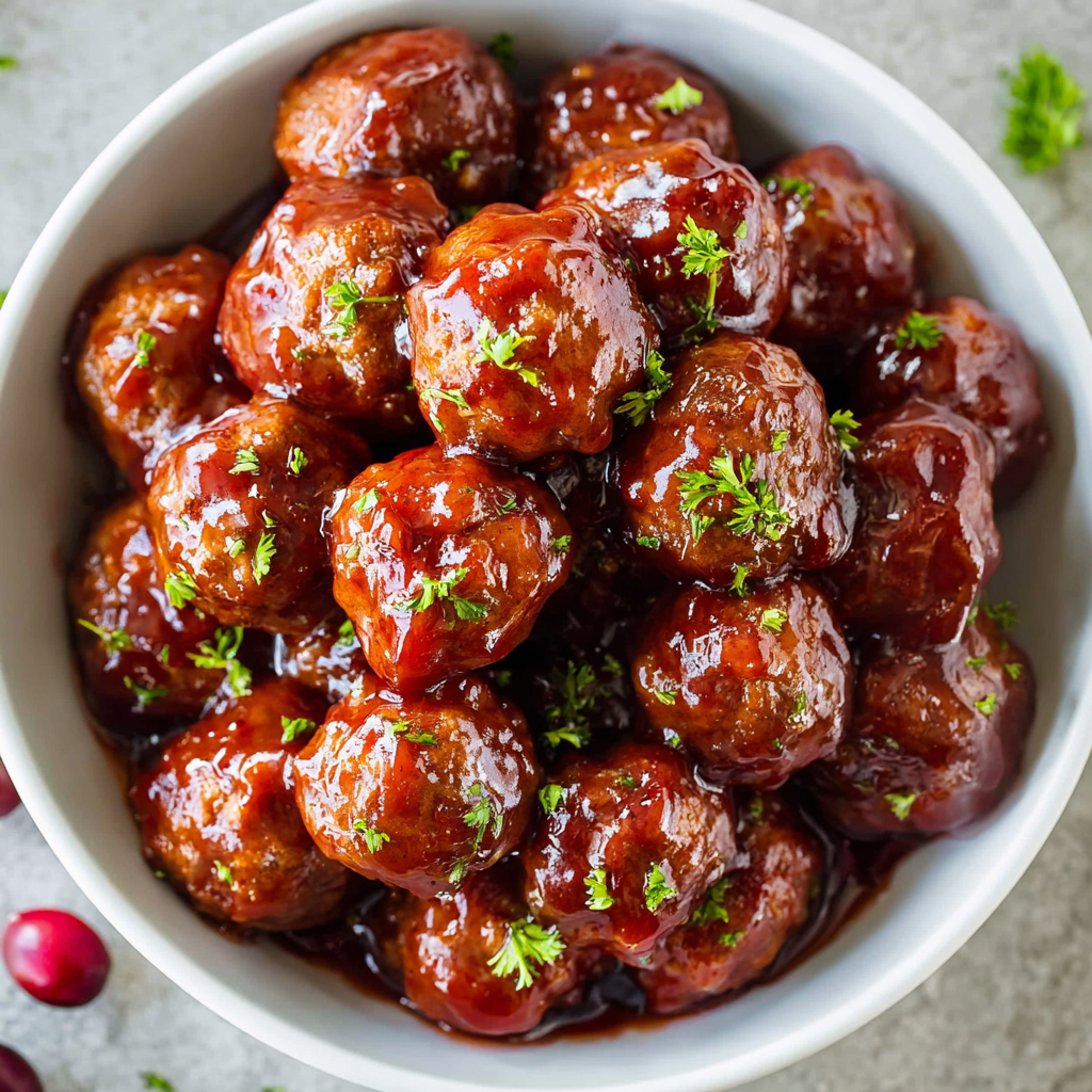 Christmas Cranberry Meatballs