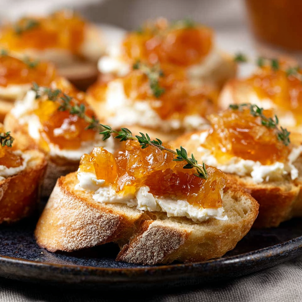 Caramelized Onion Crostini