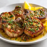 Garlic Butter Pan Seared Pork Chops