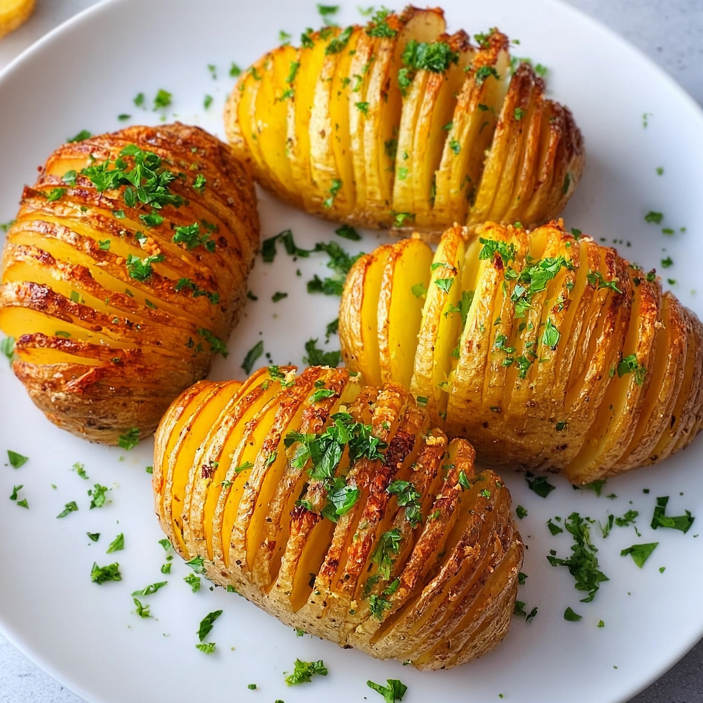 Crispy Hasselback Potatoes
