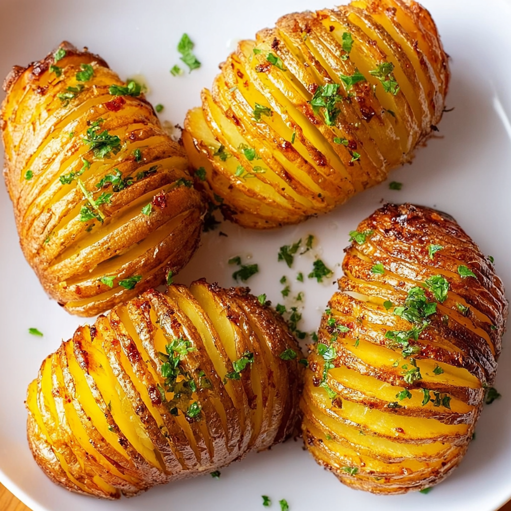 Crispy Hasselback Potatoes
