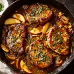 Pork Chops with Apple Pan Sauce Recipe