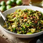 Shaved Brussels Sprouts with Pancetta and Balsamic