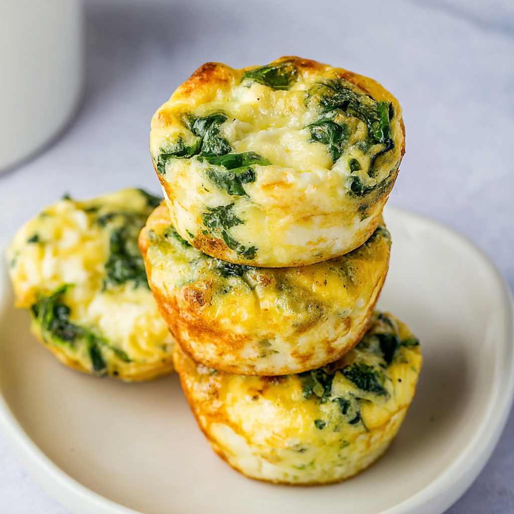 Egg Muffins with Spinach and Feta