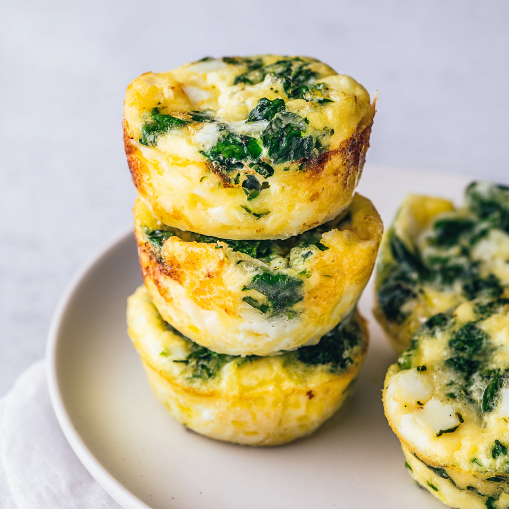 Egg Muffins with Spinach and Feta
