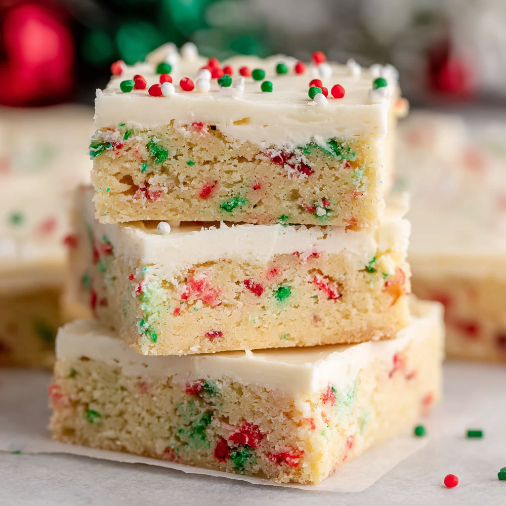 Sugar Cookie Bars with Frosting