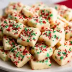 Festive Christmas Shortbread Cookie Bites