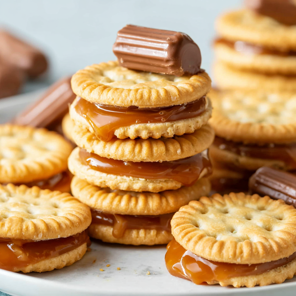 Rolo Stuffed Ritz Crackers