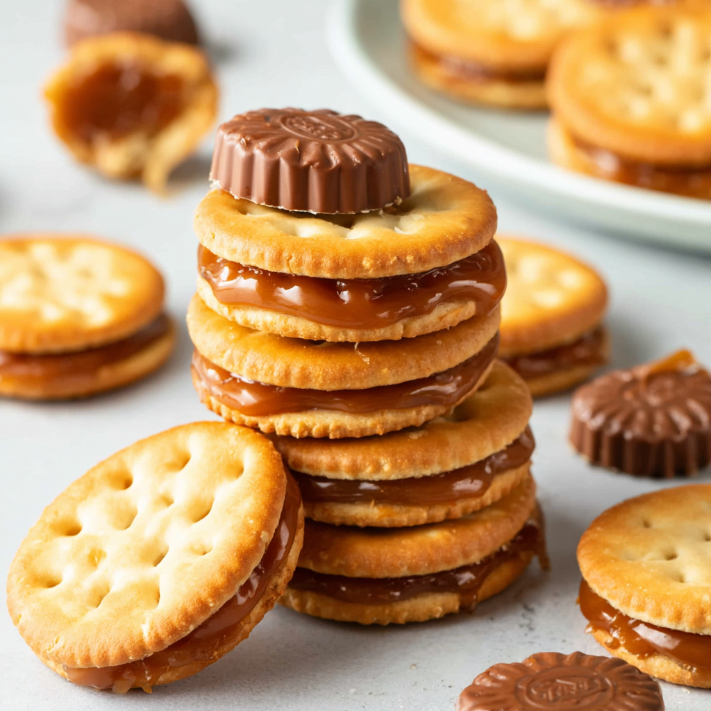 Rolo Stuffed Ritz Crackers