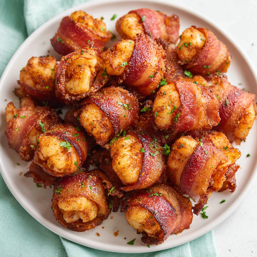Sweet Bacon Wrapped Tater Tots