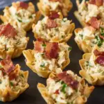 Chicken Artichoke Bites in Crispy Phyllo Shells