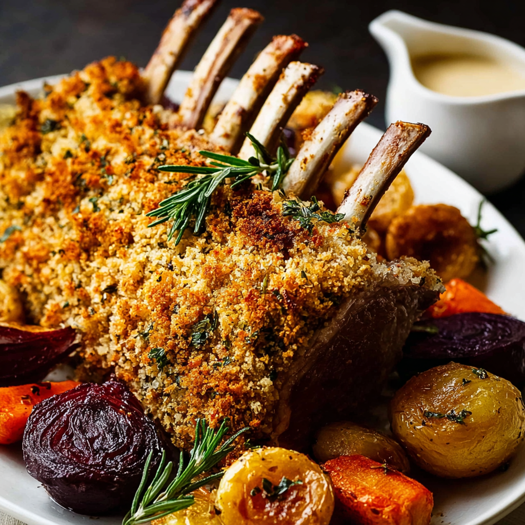 Rosemary Crumbed Rack of Lamb