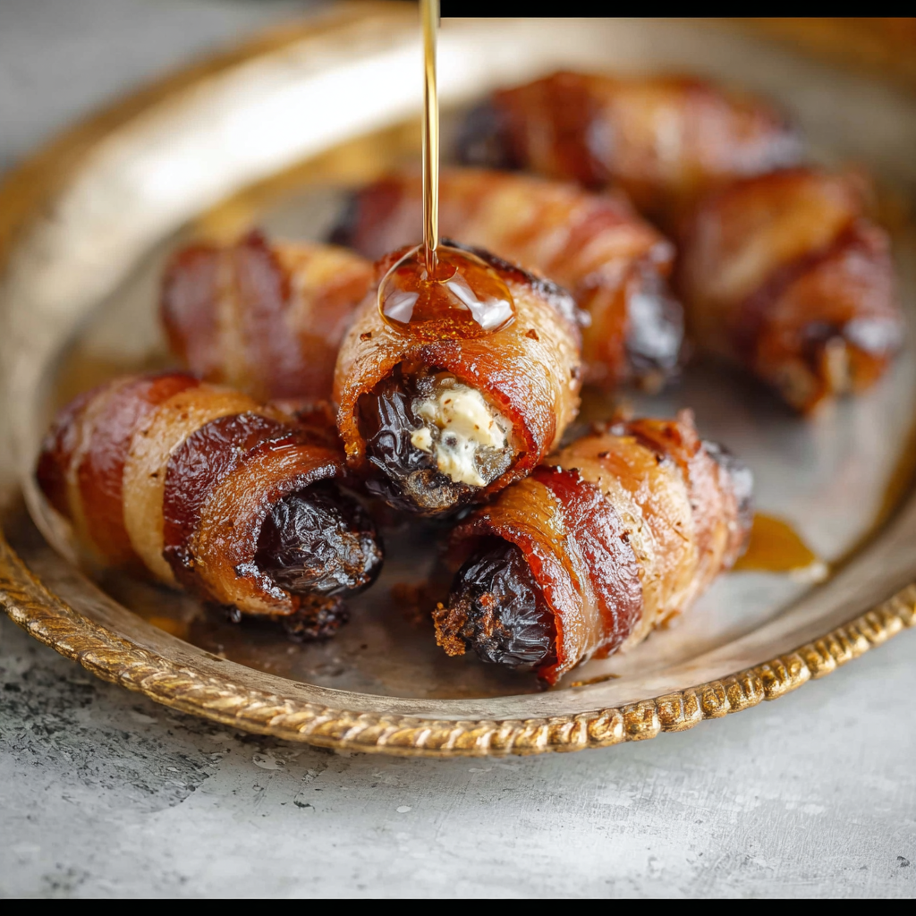Bacon-Wrapped Dates with Honey Drizzle_03