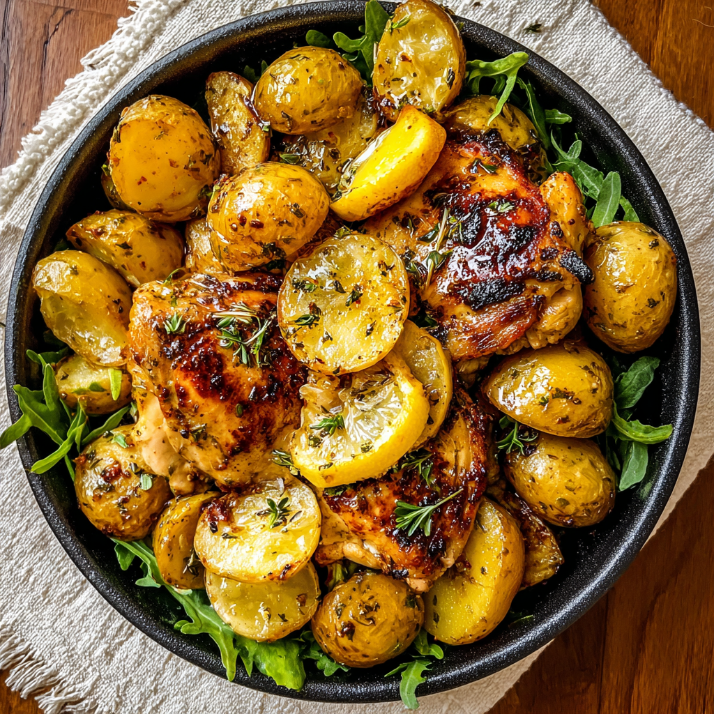 One-Pot Lemon Garlic Chicken & Potatoes_01