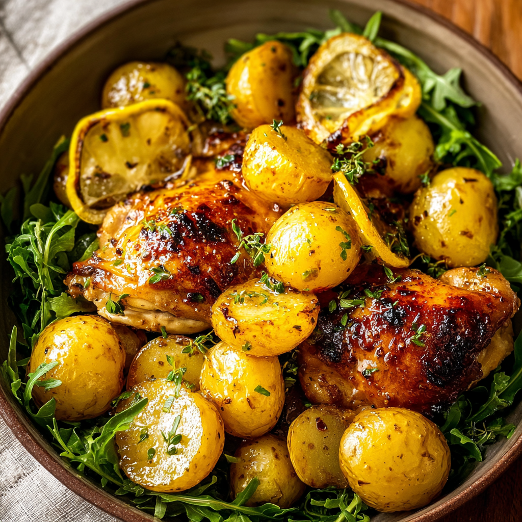 One-Pot Lemon Garlic Chicken & Potatoes_03