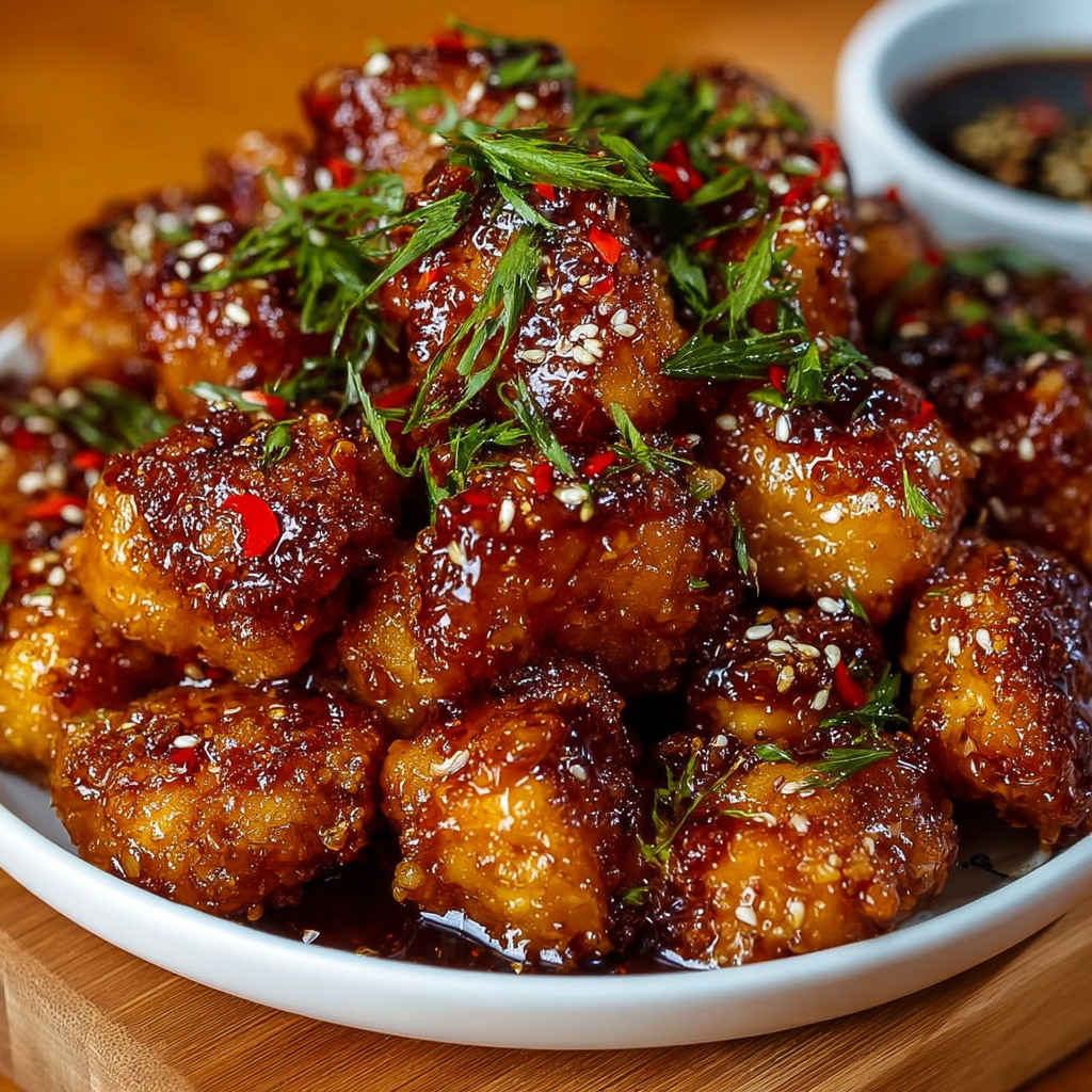 Honey Garlic Glazed Chicken Bites_01