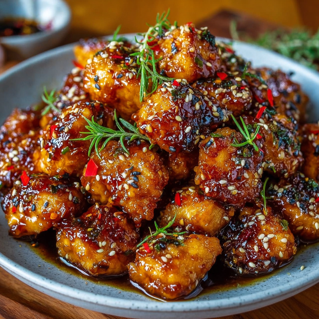 Honey Garlic Glazed Chicken Bites_03