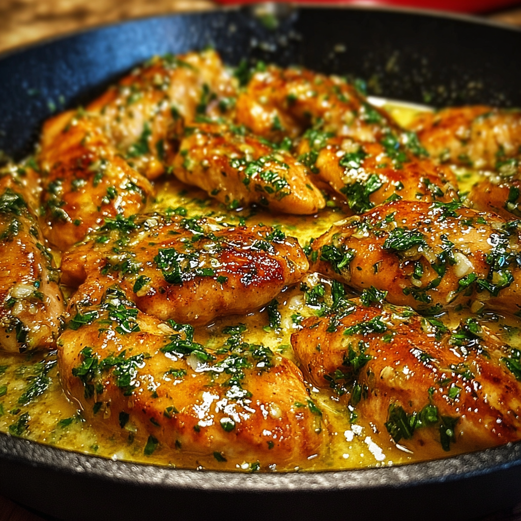Texas Roadhouse-Style Garlic Butter Chicken Skillet_01