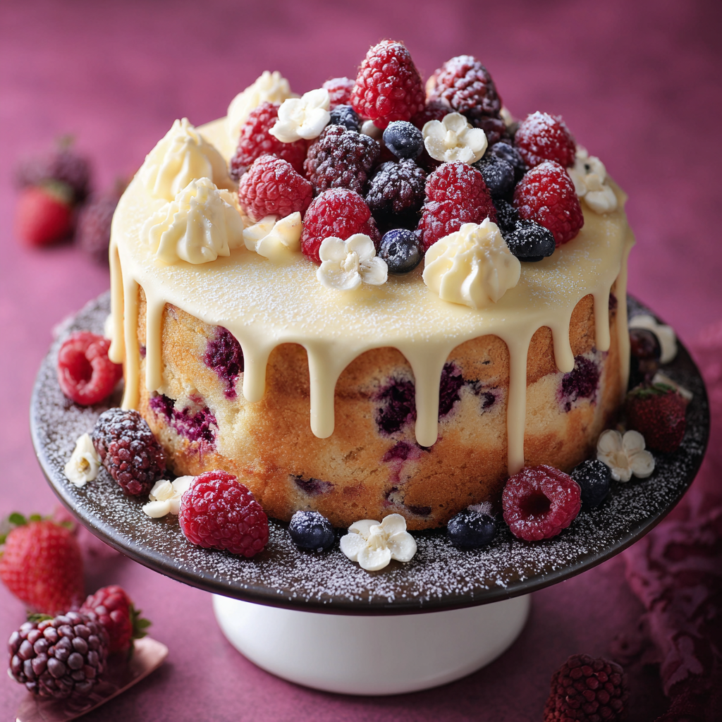 White Chocolate Berry Cake_02