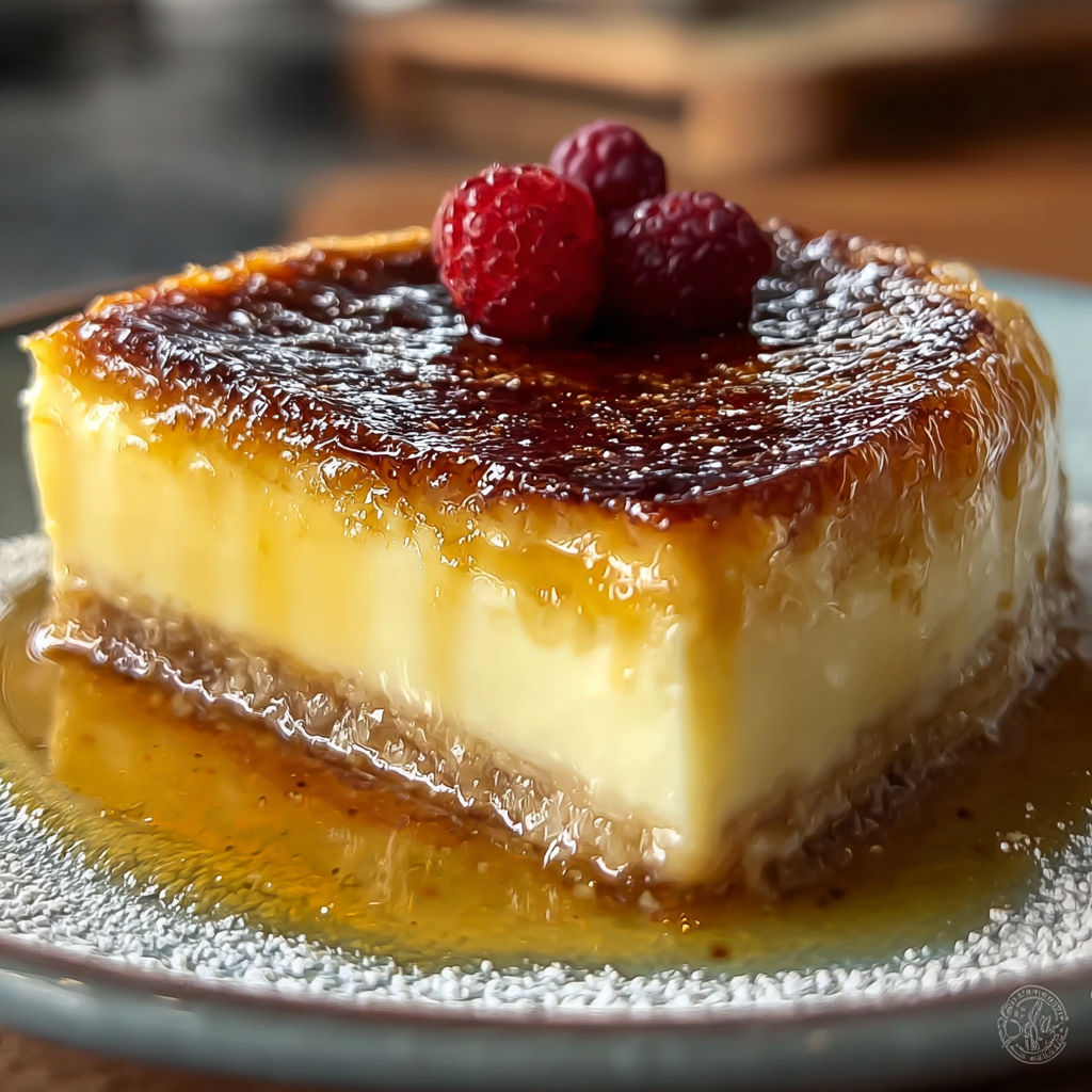 Crème Brûlée Cake with Rich Custard_03