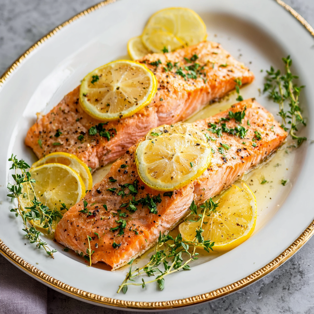 Lemon Herb Baked Salmon