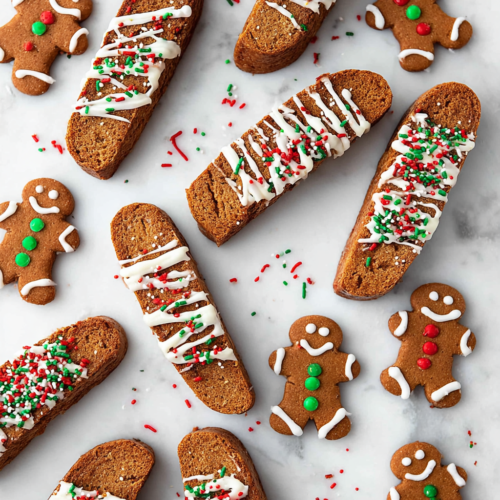 Christmas Gingerbread Biscotti