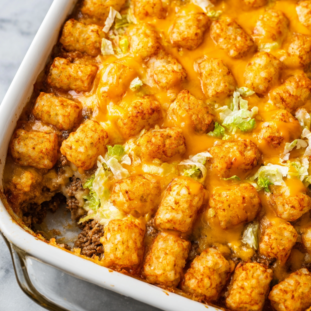 Tater Tot Sausage Breakfast Casserole