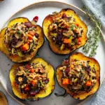 Ground Beef Stuffed Acorn Squash