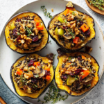 Ground Beef Stuffed Acorn Squash