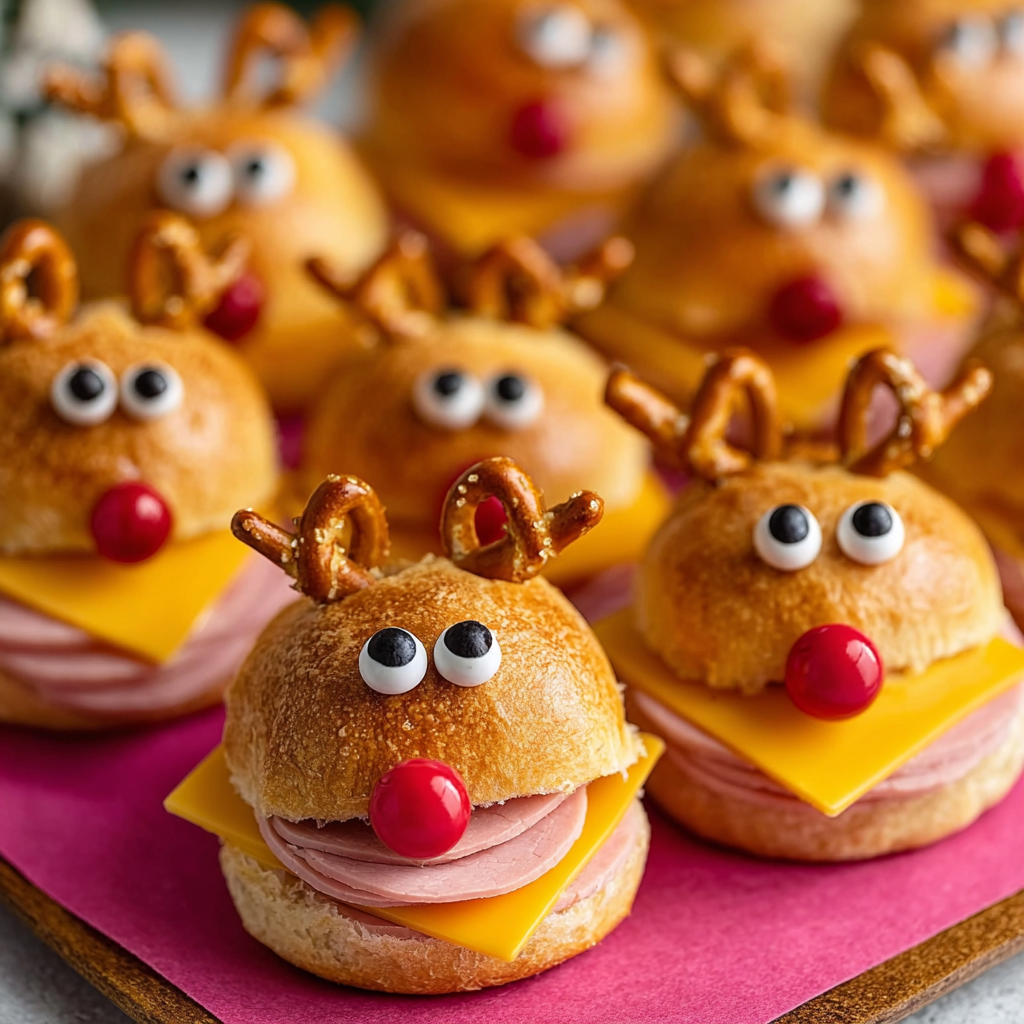 Reindeer Cheeseburger Sliders