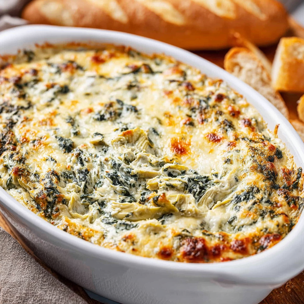 Cheesy Spinach & Artichoke Dip