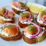 Smoked Salmon Crostini with Caviar Recipe
