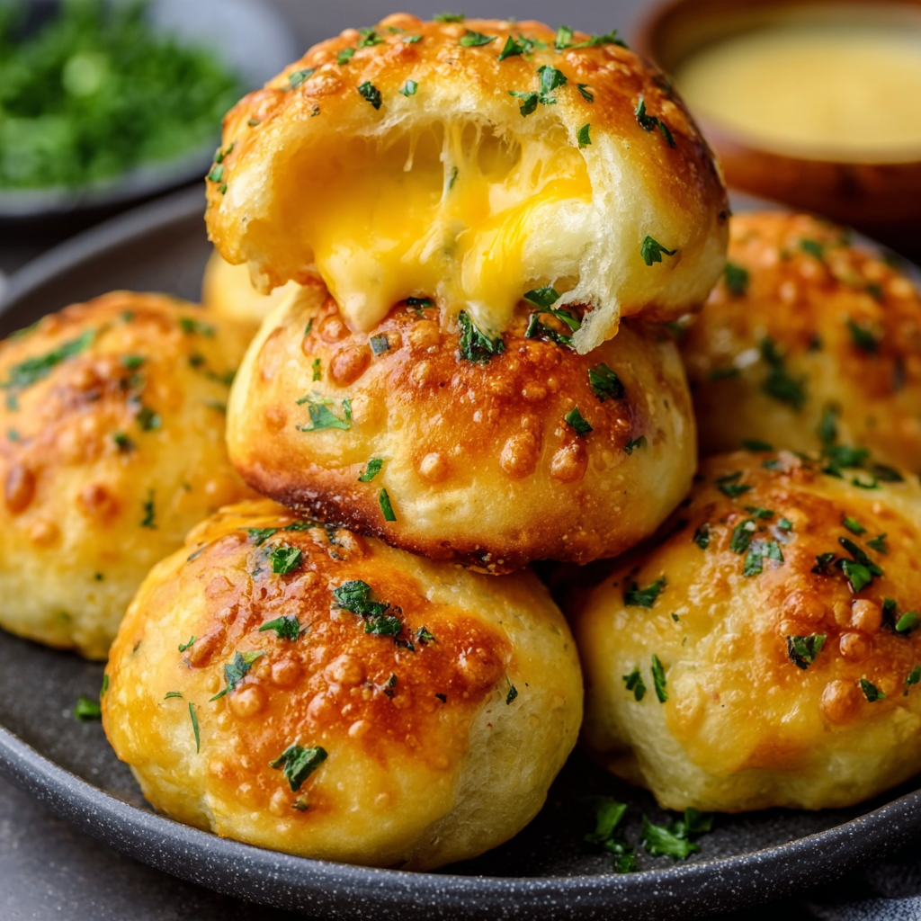 Mozzarella-Stuffed Pretzel Bites